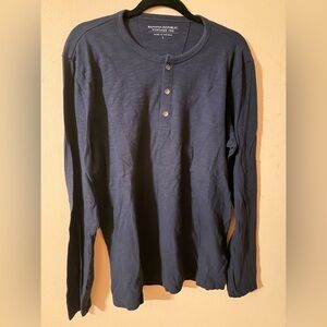 Banana Republic Dark Blue Long Sleeve Henley
